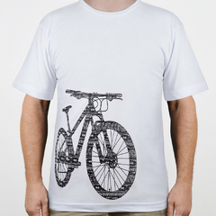 Camiseta Bike Grafismo Branca