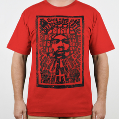 Camiseta Jimi Hendrix Vermelha