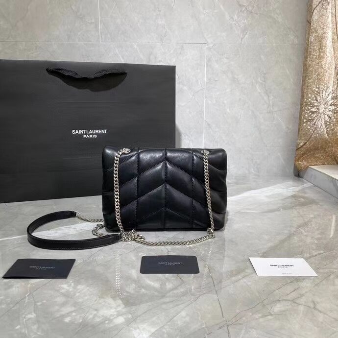 ysl suede puffer bolsa