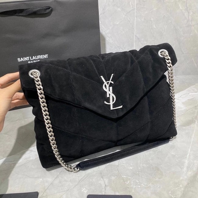 ysl loulou puffer suede