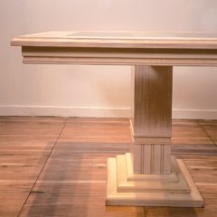 Mesa Gardenia talla y vidrio - comprar online