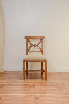 Silla Cruz con flor tapizada - tienda online
