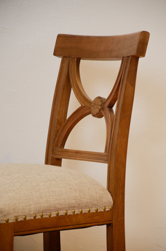Silla Cruz con flor tapizada - City&Country
