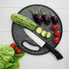 Tabla De Picar Cortar Cocina Diseño Granito Reversible 30cm