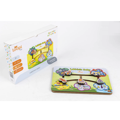 Jogo Labirinto Baby - T0044 - Loopi Toys - Kits e Gifts