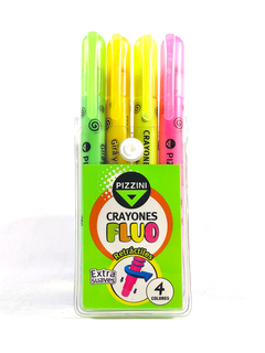 Crayones x4 Retractiles FLUO