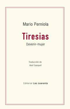 Tiresias de Mario Perniola (Digital)