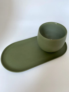 Cuenco +q2 verde oliva 180 ml - comprar online