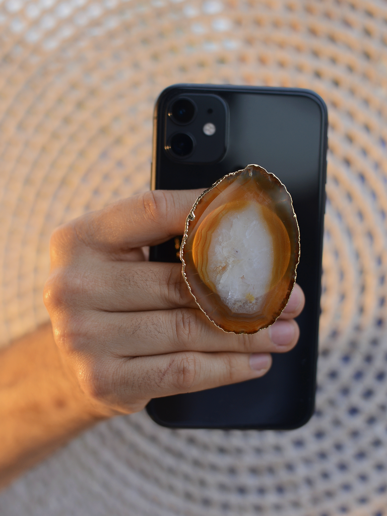 Pocket Socket de Ágata para Celular - kala kristais