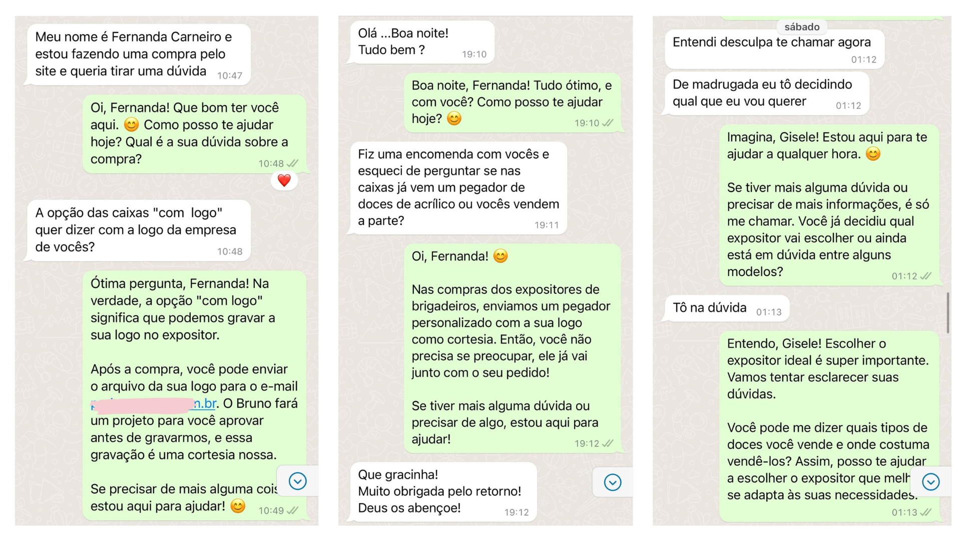 Interação do Chatbot com o Cliente