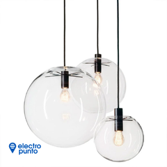COLGANTE JEMS 30 TULIPA DE CRISTAL TRANSPARENTE - 180 ILUMINACION en internet
