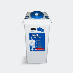 Recipiente para Estación de Reciclado 60 Lts. Plástico Colombraro