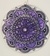 Mandala 15 cm Violeta y Negro