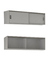 COMBO PLACARD + BAULERA 2 PUERTAS CORREDIZAS 1.80 MTS - Mueblería Flex