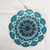 Mandala 20 cm Turquesa