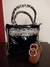 CARTERA MEDIANA COMBINADA EN TEJIDO DE LEOPARDO Y CHAROL - comprar online