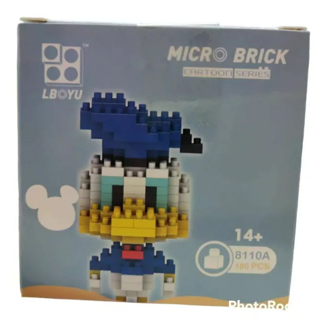 LEGO MICRO BRICK PATO DONALD 180 PIEZAS EN CAJA X8110