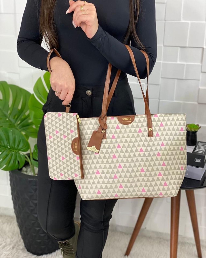 personalised monogram bolsa
