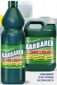 CLORO LIQUIDO, CONCENTRADO - BARBAREX (1L, 5 Lts)
