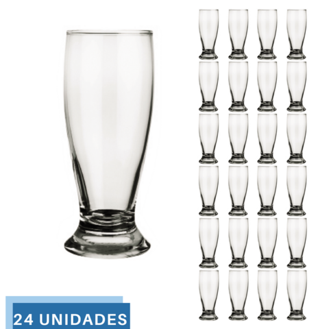 Jogo de Copos Cerveja Chopp Munich Nadir 24 Unidades 300ml