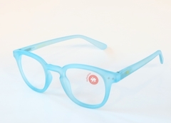 Anteojos beRabbit #6 celeste mate Con Lentes Blue Light