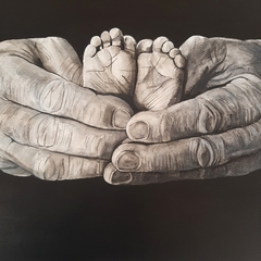 Piecitos (sobre fotografía de autor desconocido)