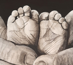 Piecitos (sobre fotografía de autor desconocido) - comprar online