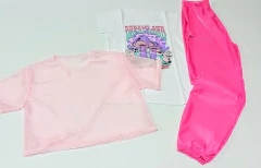 Conjunto parachute y remera - tienda online