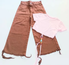 Jeans wide chocolate en internet
