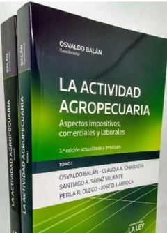 BALAN - LA ACTIVIDAD AGROPECUARIA 2 Ts