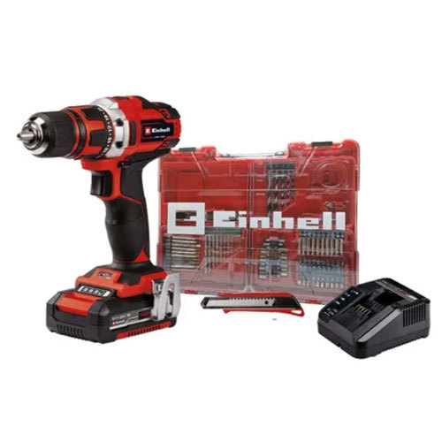 Taladro Atornillador Einhell 18V + 69 Accesorios