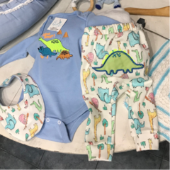 Conjunto 3 piezas bordado Dinos - Bea Muller