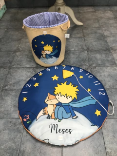 Set alfombra meses + contenedor XL “Principito”