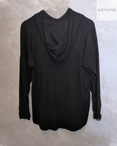Remera Doble Lanilla Hiromi Capucha - comprar online