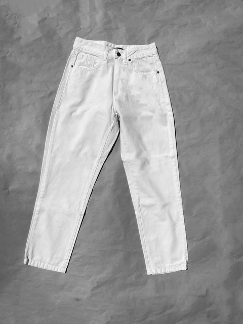 PANTALÓN MOM BLANCO CLÁSICO