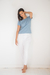 Remera Pima celeste - Mujer