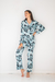 PIJAMA MAYENNE ESTAMPADO AZUL Y NEGRO
