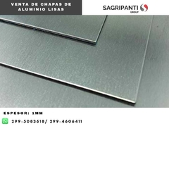 Venta de chapa de aluminio Lisa. 1,0MM