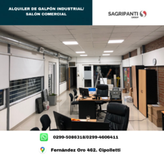 Alquiler de Galpón Industrial/ Salón Comercial en internet