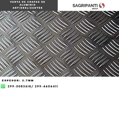 Venta de chapas de aluminio Antideslizante