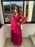 Vestido longo transpassado em tule Sarah Moda Evangélica - comprar online