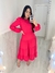 Vestido mide em crepe versátil coral Andréia moda evangélica - comprar online