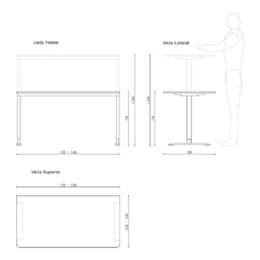 Standing Desk - Toulouse (1 motor) SOLO BASE (copia) - tienda online