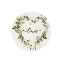 posavasos de cartón plastificado corazón