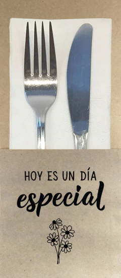 porta cubiertos-servilleta especial