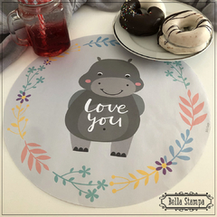 Plato de sitio Hipopótamo - Infantil - comprar online