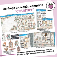Cartela de Adesivos Recortados - 15x19 - Country - comprar online
