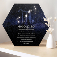 placa-hexagonal-mdf-litoarte-estudio-amora-decoracao-signos-zodiaco-escorpiao-dhpm5-394-h394