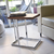 Mesa de arrime con tapa de madera maciza