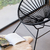 Silla Acapulco con estructura de hierro macizo y tejido en PVC - Complementos MinBai